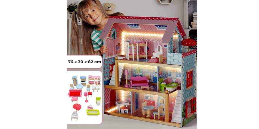 casas de muñecas de madera 