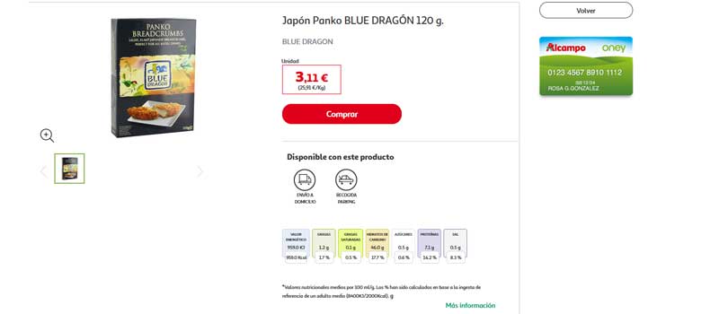 donde comprar Panko