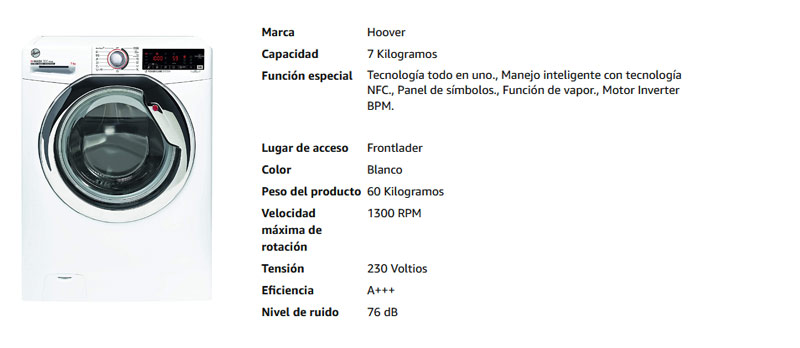 Lavadoras Hoover