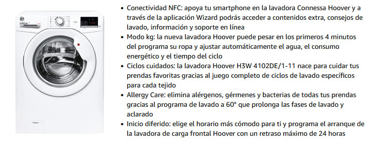 Lavadoras Hoover